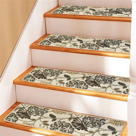 Stair mats indoor - COSY HOMEER Edging Stair Treads Non-Slip Carpet Mat 28inX9in Indoor Stair Runners for Wooden Steps, Edging Stair Rugs for Kids and Dogs, 100% Polyester TPE Backing (4pc, Black) Polyester (PET) Options: 5 sizes ... Non-Slip Indoor Stair Pads - Jute Stair Runners - Stair Rugs for Kids and Dogs - Machine Washable - …